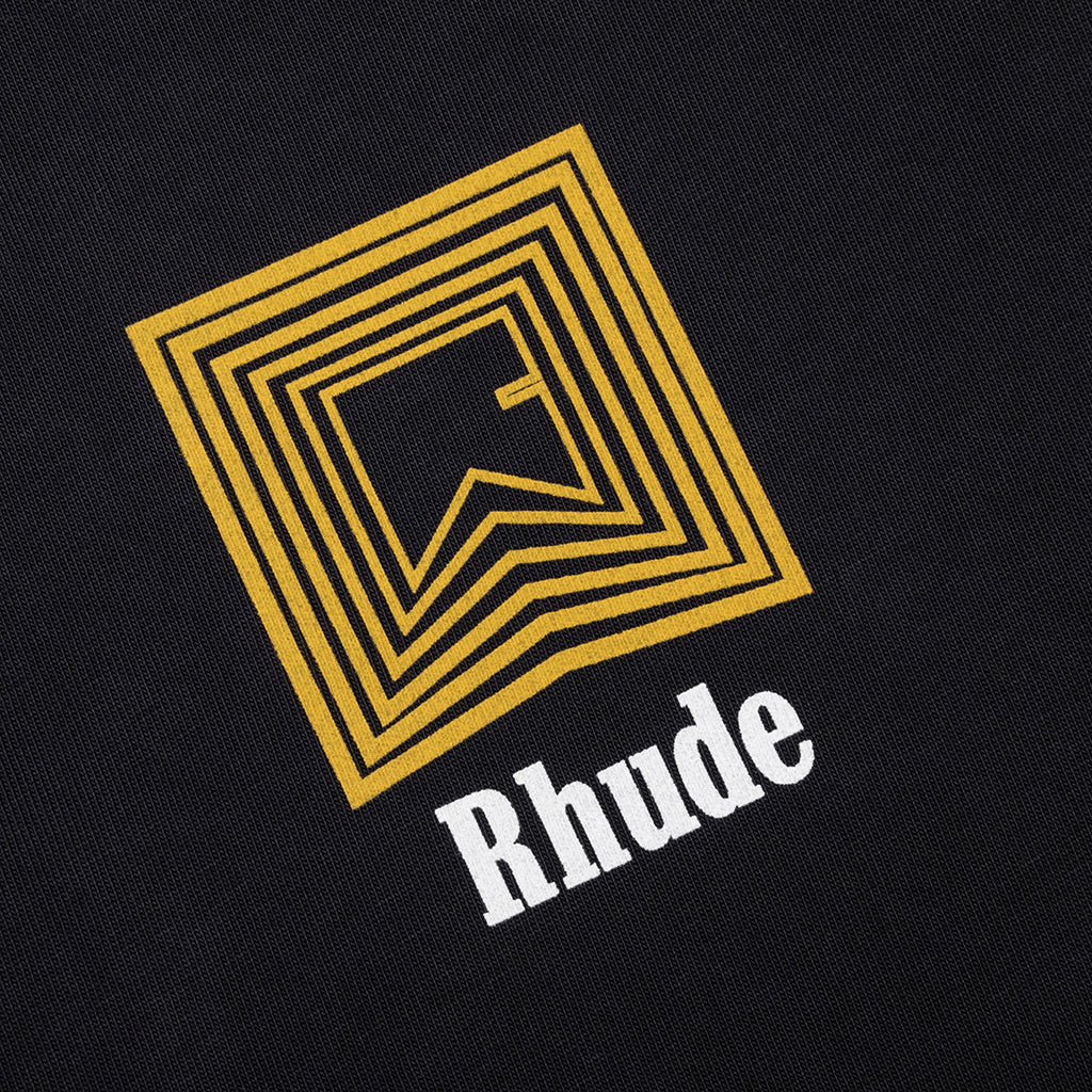Chevron Logo Repeat Tee - Vintage Black