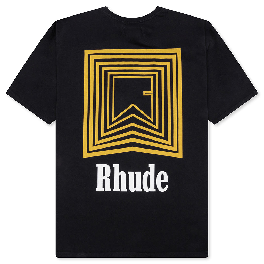 Chevron Logo Repeat Tee - Vintage Black