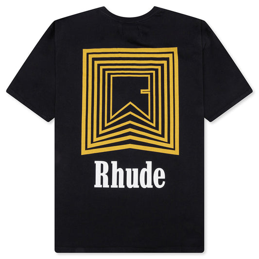 Chevron Logo Repeat Tee - Vintage Black