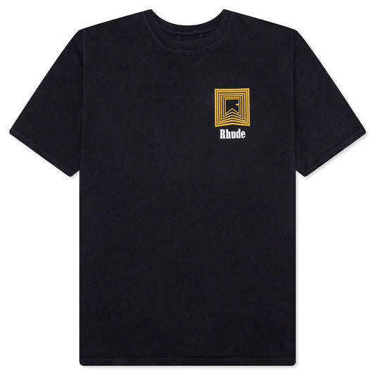 Chevron Logo Repeat Tee - Vintage Black