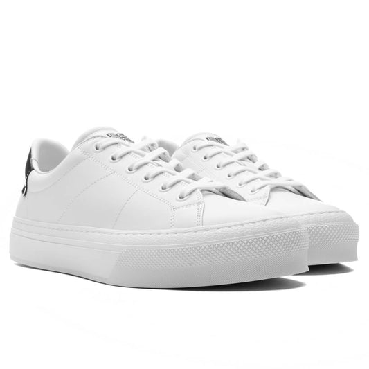 City Sport Sneakers in Leather - White/Black