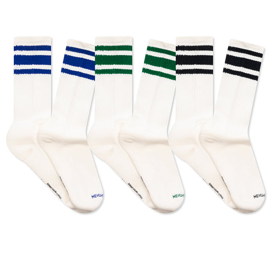 Classic 3 Pack Socks - White
