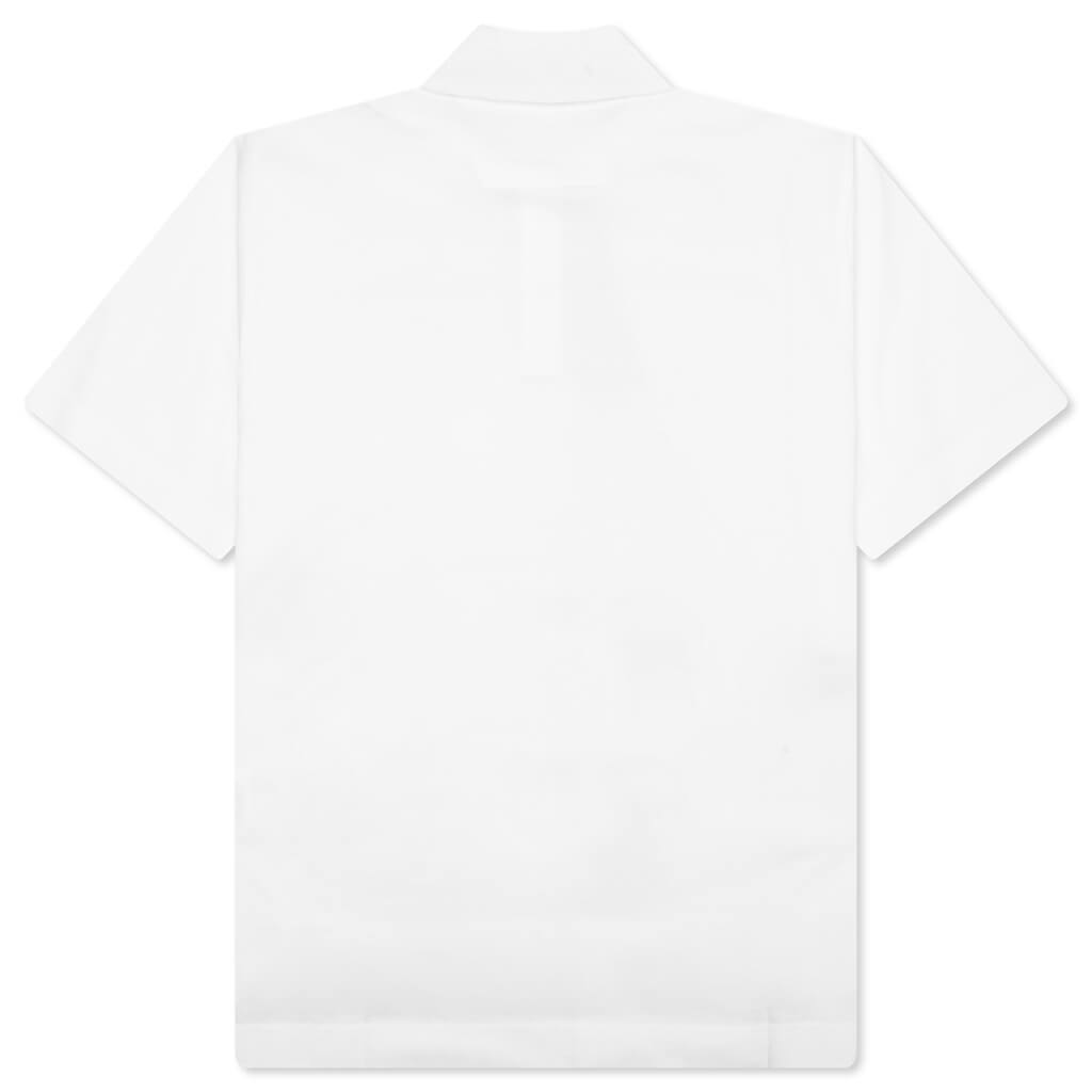 Polo in Cotton With 4G Detail - White
