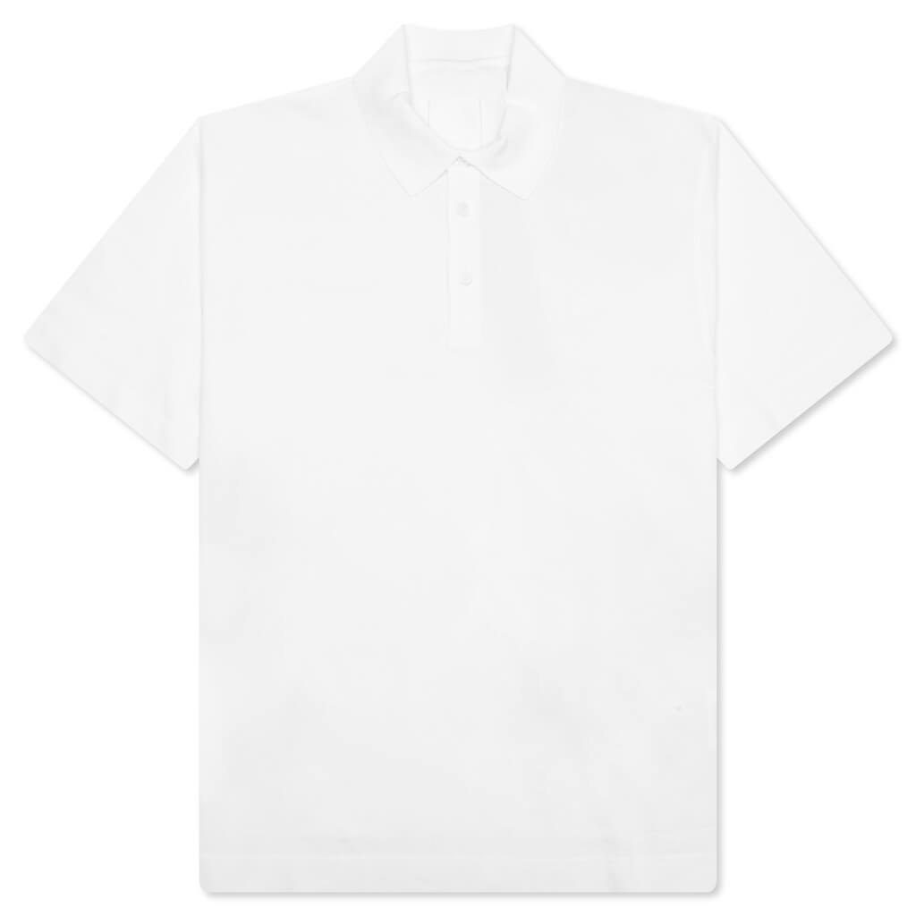 Polo in Cotton With 4G Detail - White