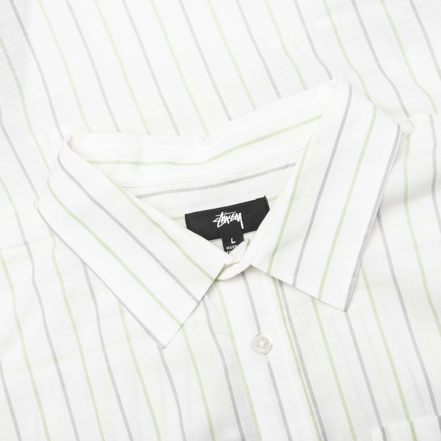 Classic L/S Shirt Stripe - White