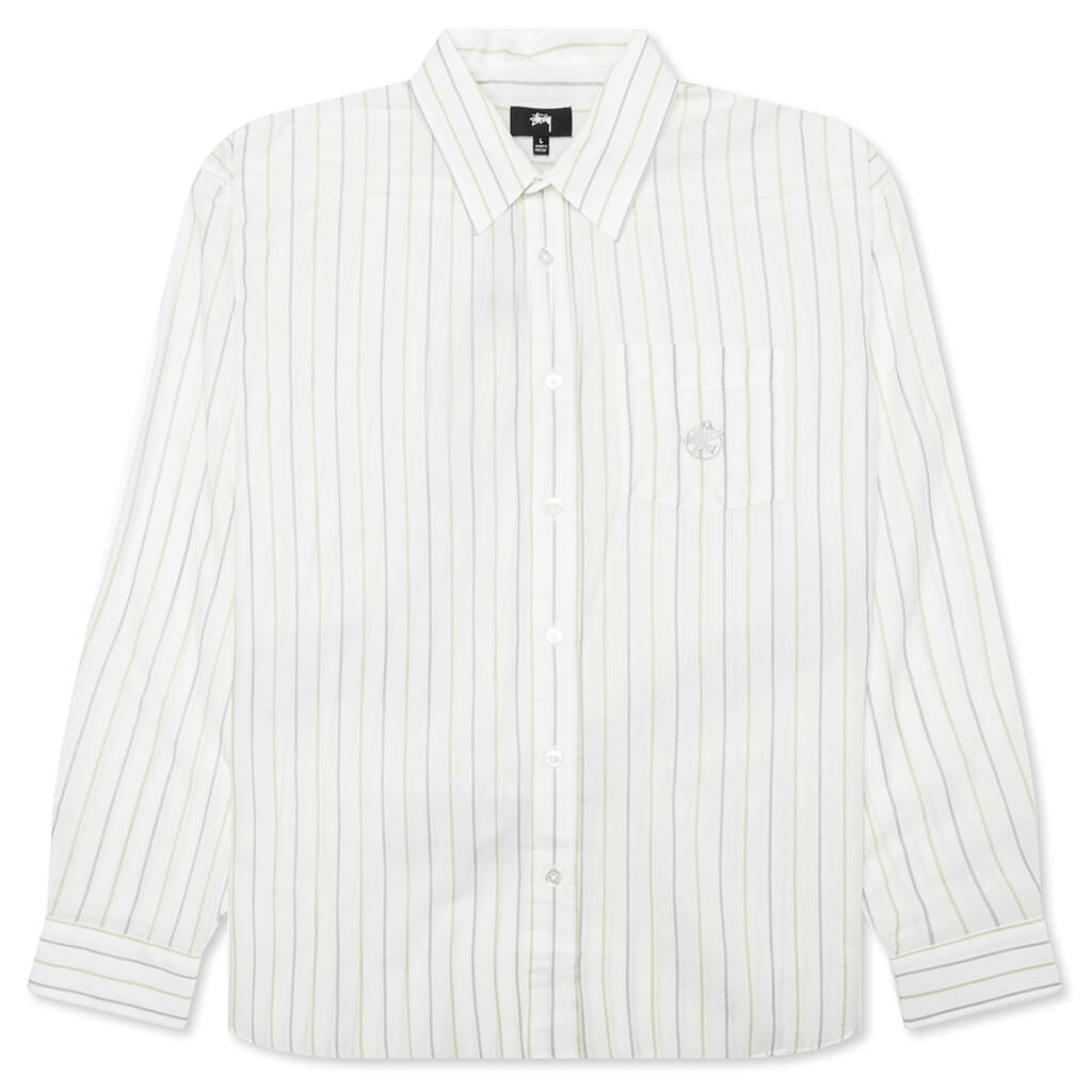 Classic L/S Shirt Stripe - White
