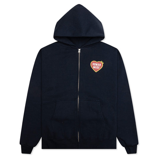 Classic Zip-Up Hoodie - Navy