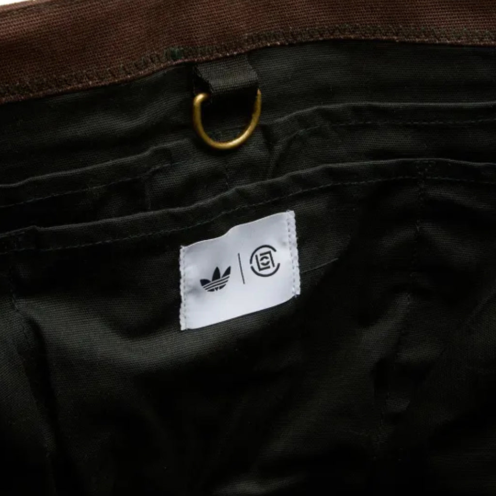 adidas Originals x CLOT Tote Bag by Edison Chen - Green Night/Dark Brown