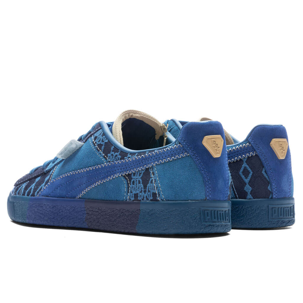 Puma x Dapper Dan Clyde Pre-Game Runway - Blazing Blue/Lake Blue