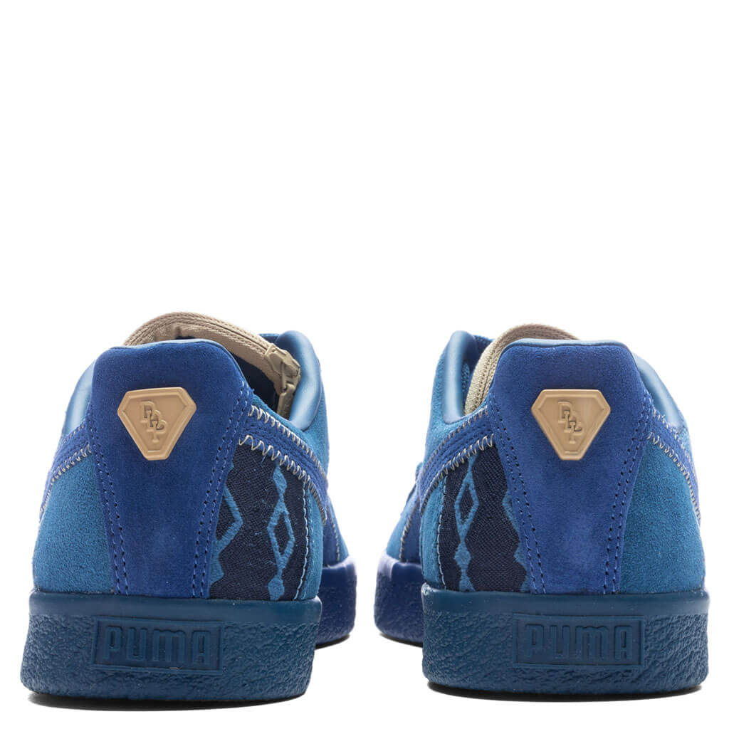 Puma x Dapper Dan Clyde Pre-Game Runway - Blazing Blue/Lake Blue