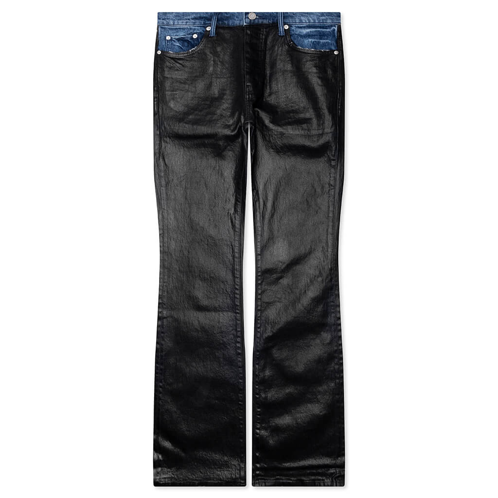Coated Indigo Flare - Black