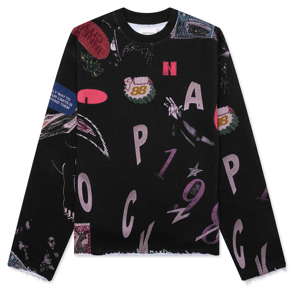 Collage Crewneck - Black