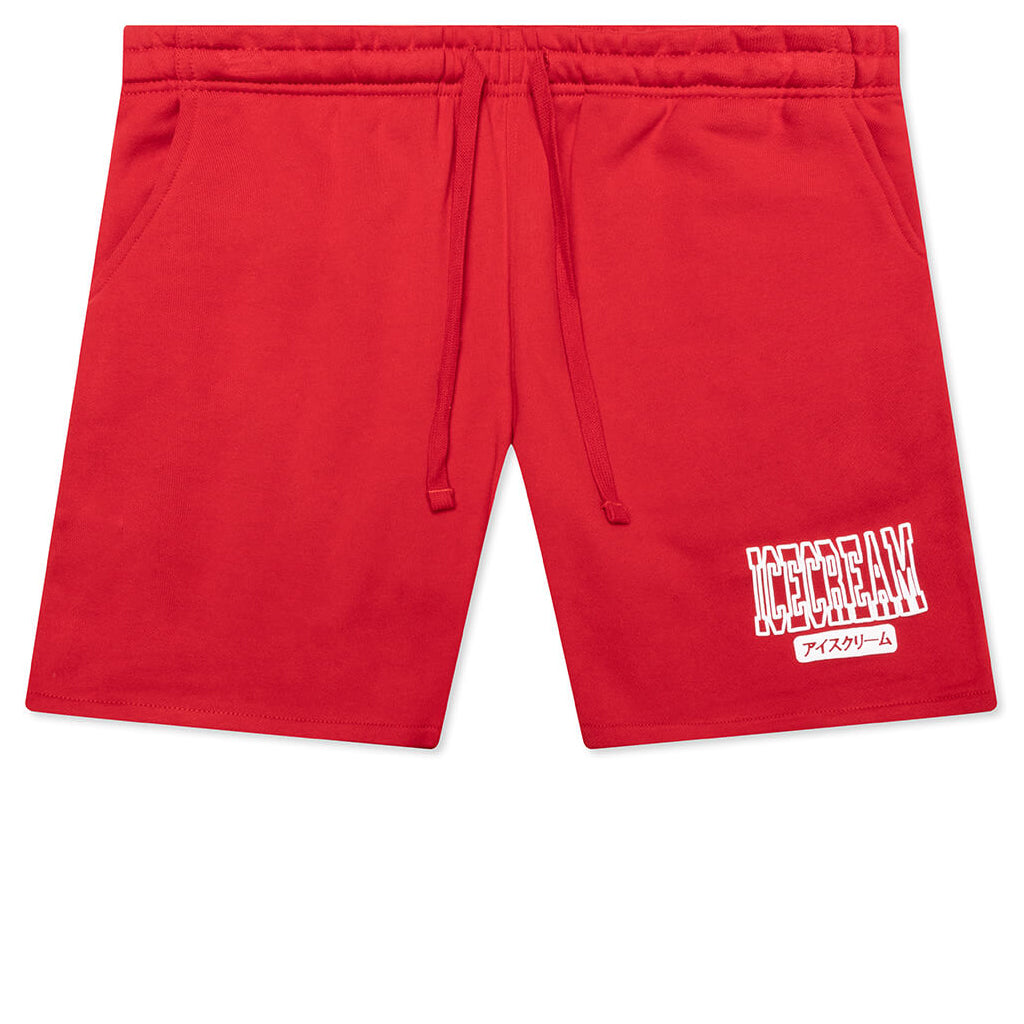 College Sweatshorts - Haute Red