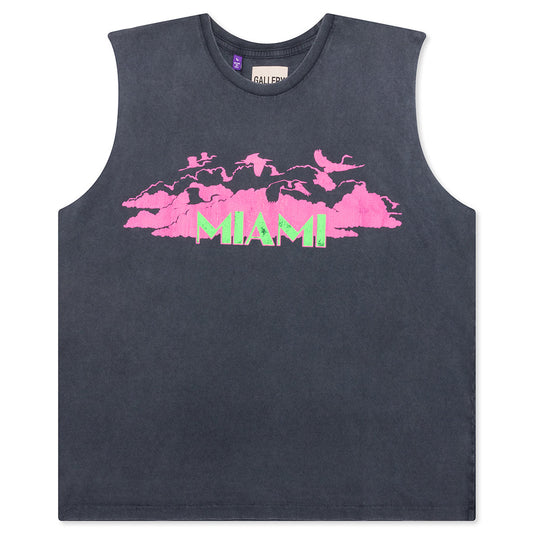 Collins Sleeveless Tee - Ocean Wash Black