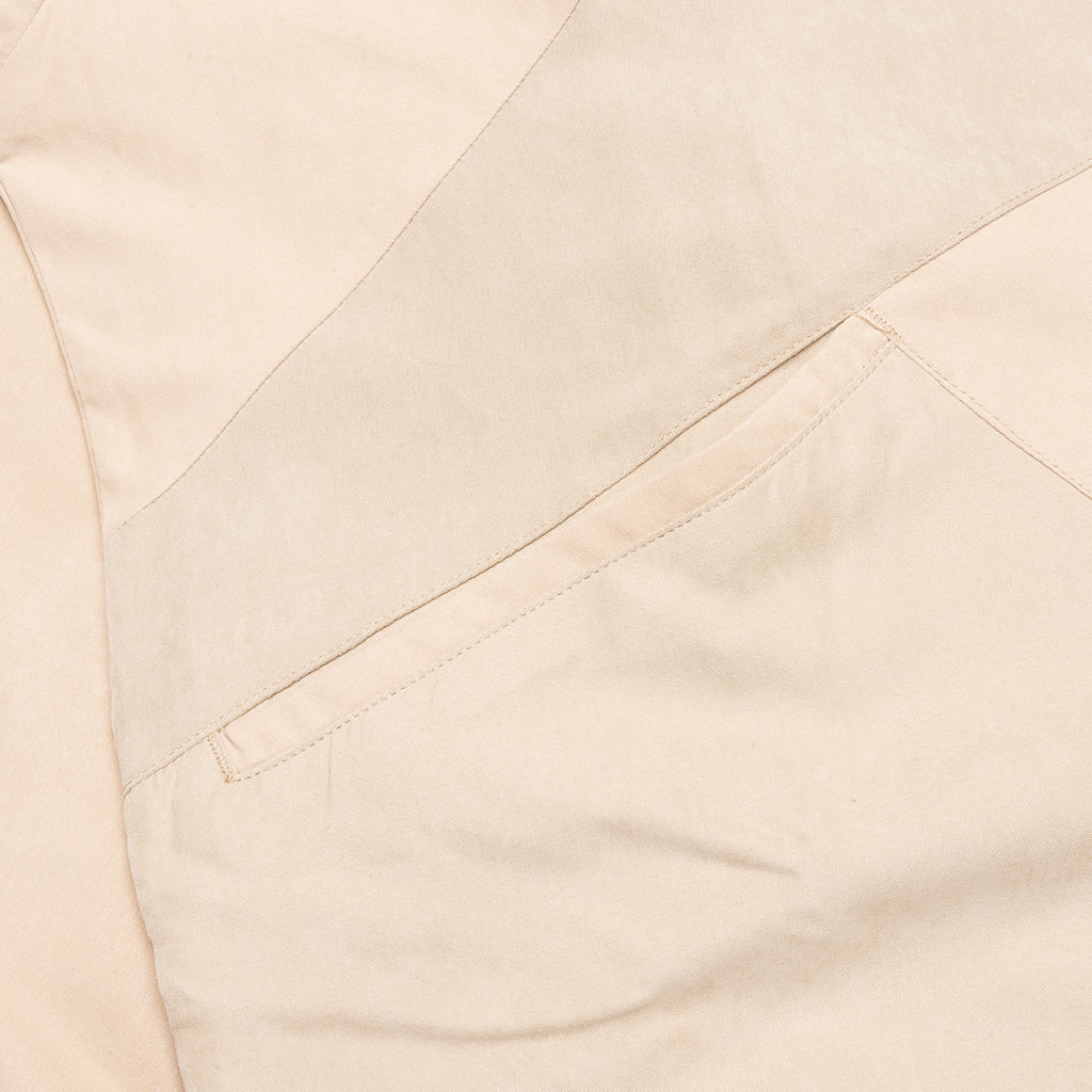 Color Block Full Zip - Tan