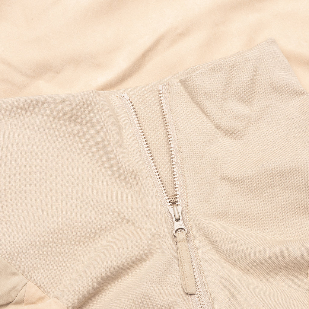 Color Block Full Zip - Tan