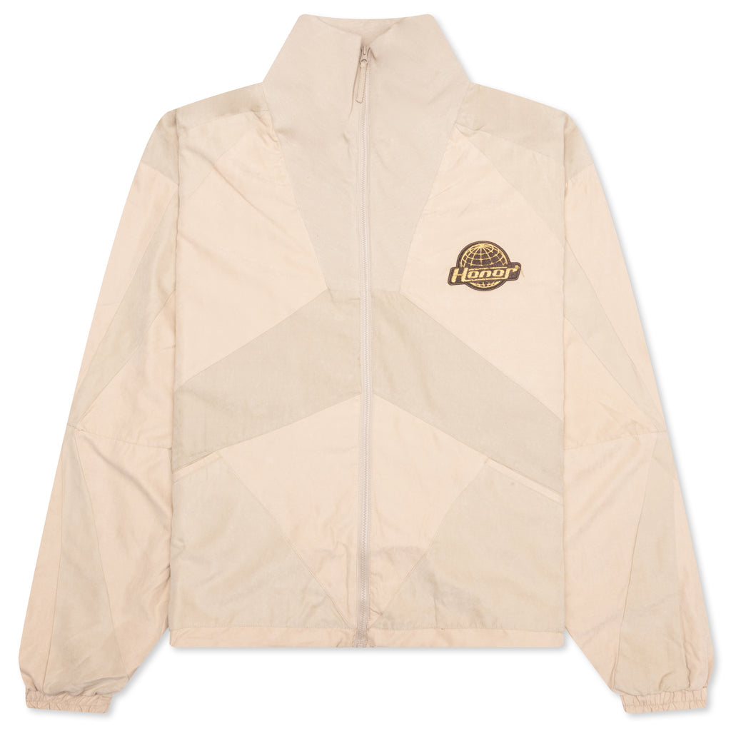 Color Block Full Zip - Tan