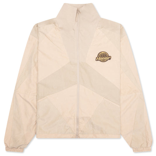Color Block Full Zip - Tan