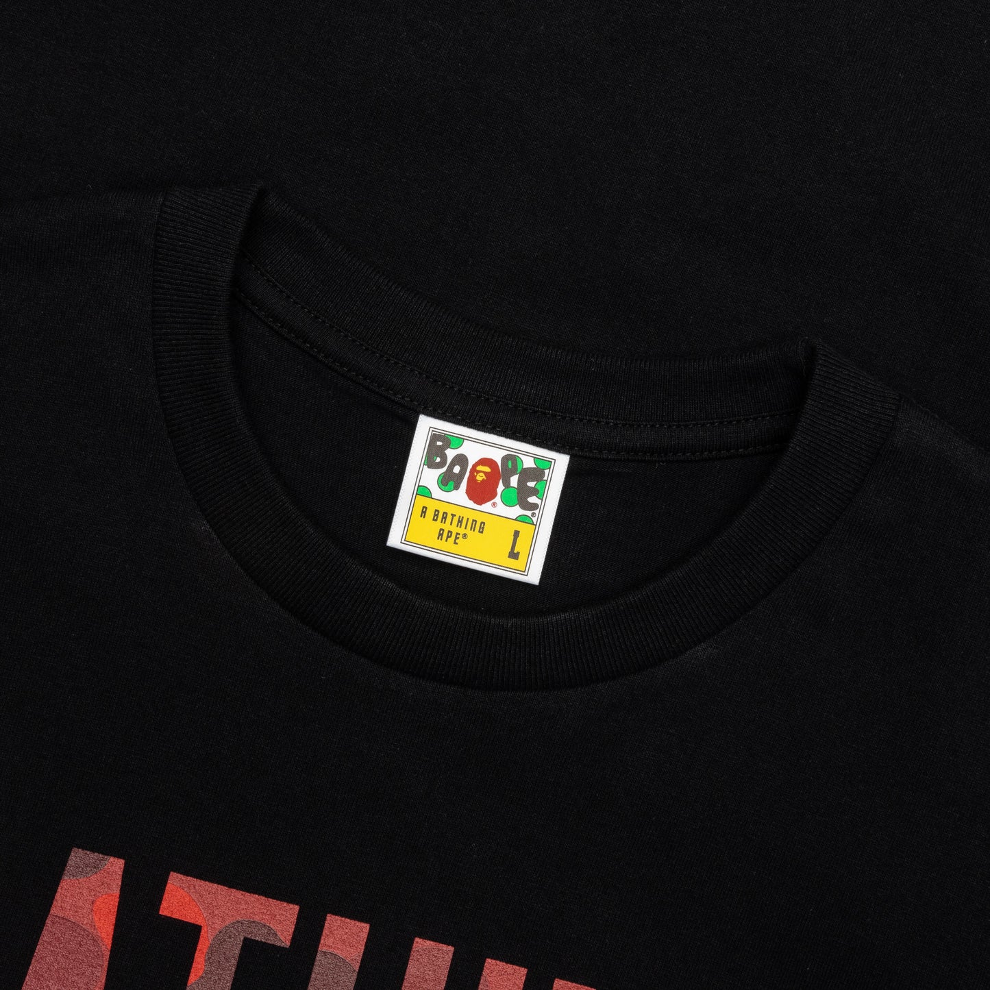 Color Camo Bathing Ape Tee - Black