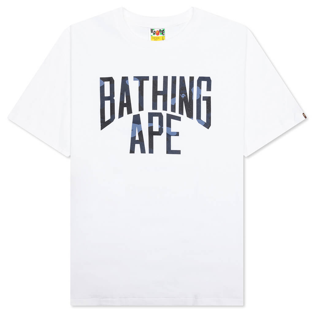 Color Camo Bathing Ape Tee - White