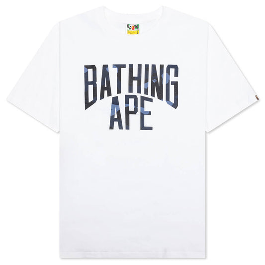 Color Camo Bathing Ape Tee - White