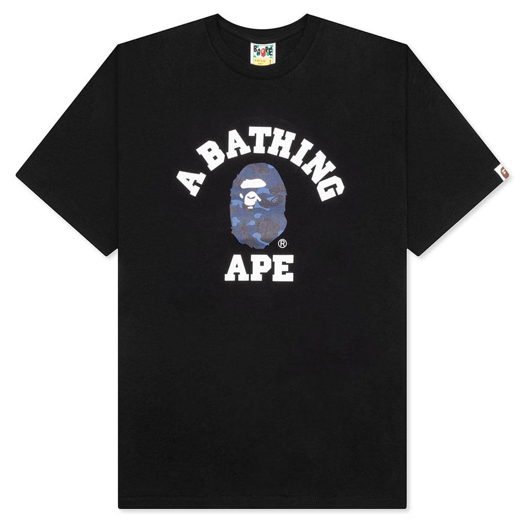 Color Camo College Tee - Black/Navy