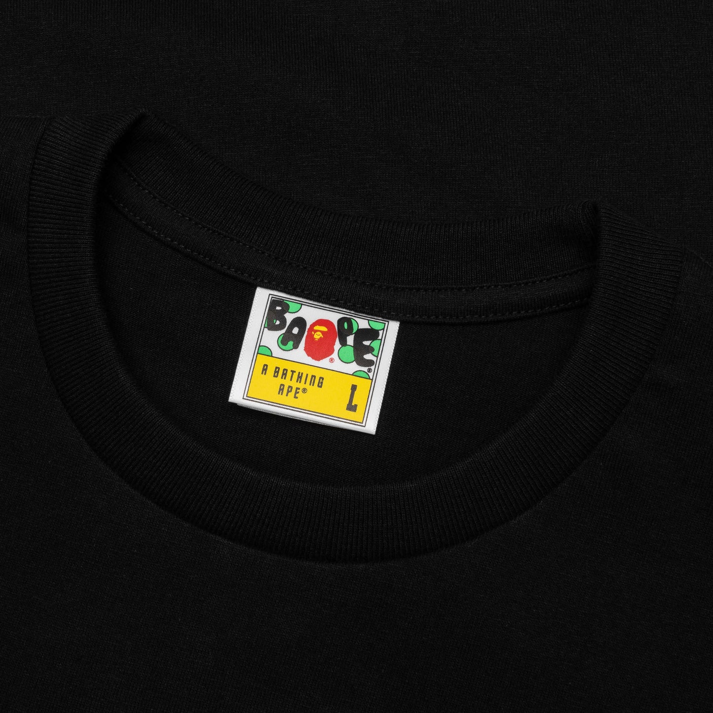 Color Camo Milo on Big Ape Tee - Black/Red
