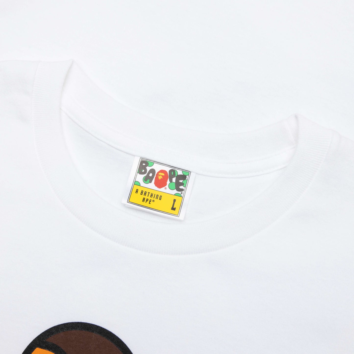 Color Camo Milo on Big Ape Tee - White/Navy