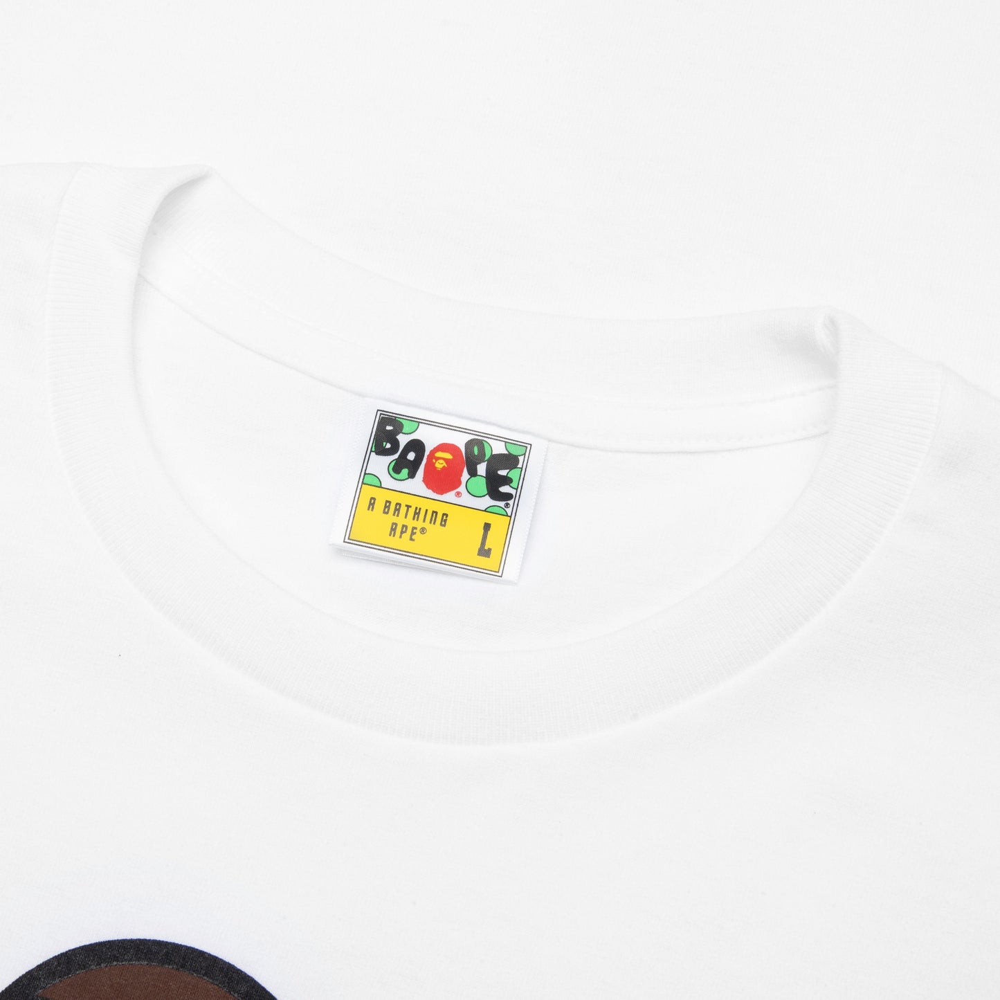 Color Camo Milo on Big Ape Tee - White/Purple