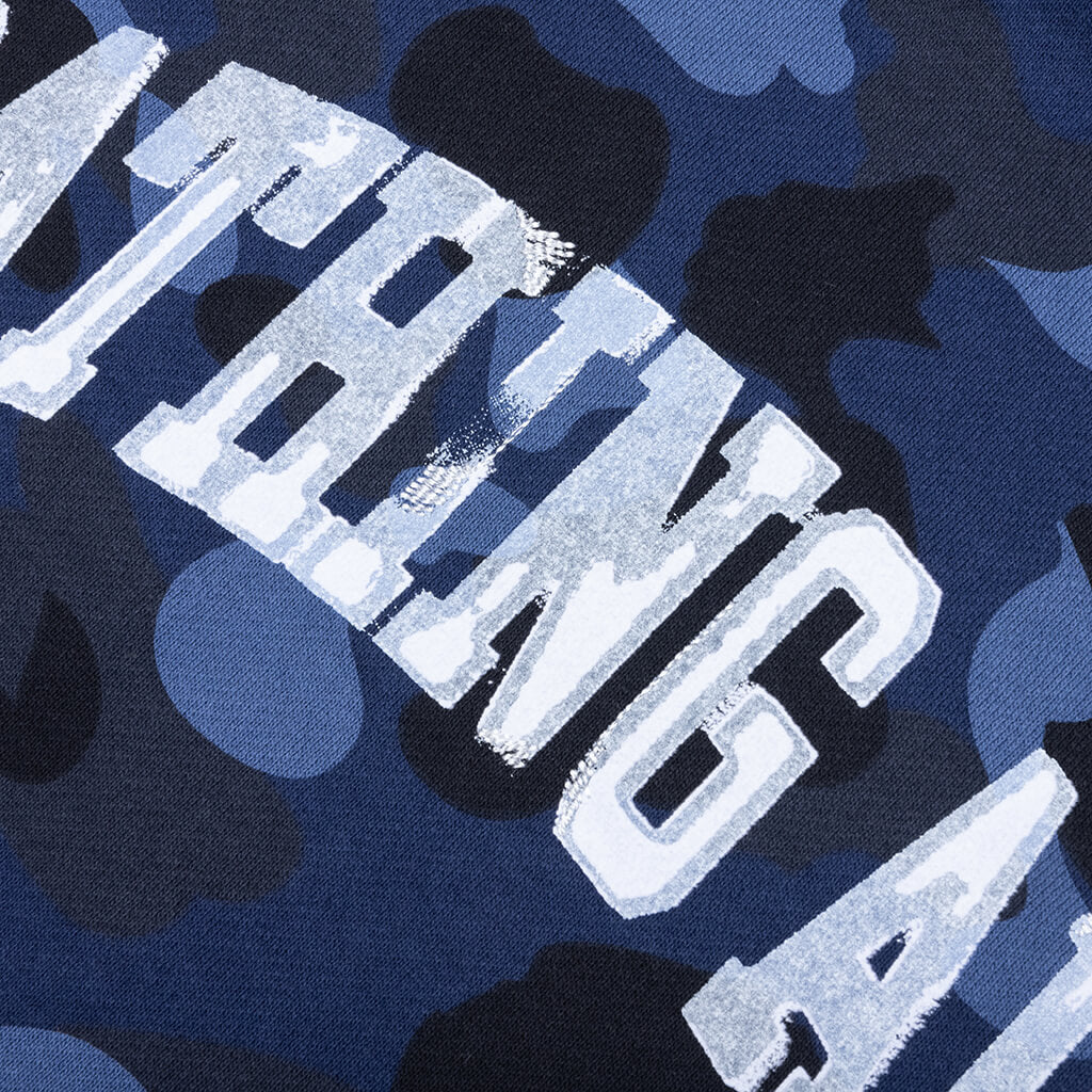 Color Camo Pullover Hoodie - Navy