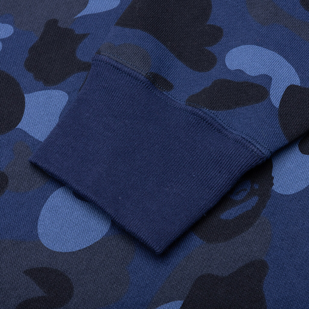 Color Camo Pullover Hoodie - Navy