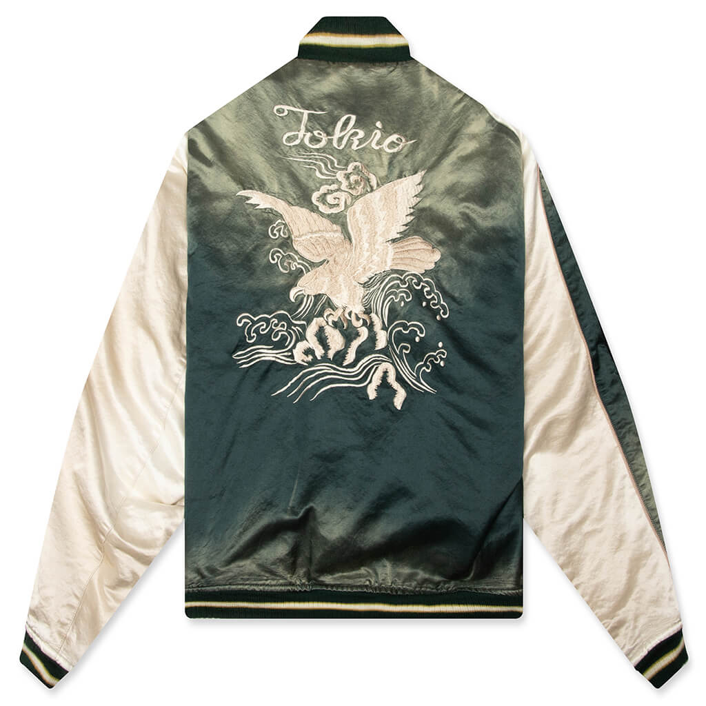 Front Back Combined Flight Jacket - Black