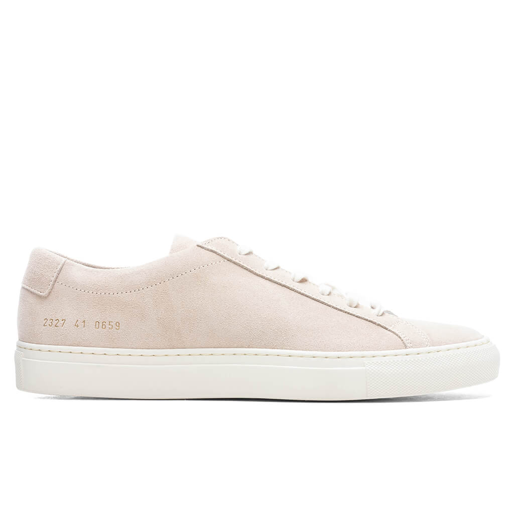 Achilles Low in Suede - Nude