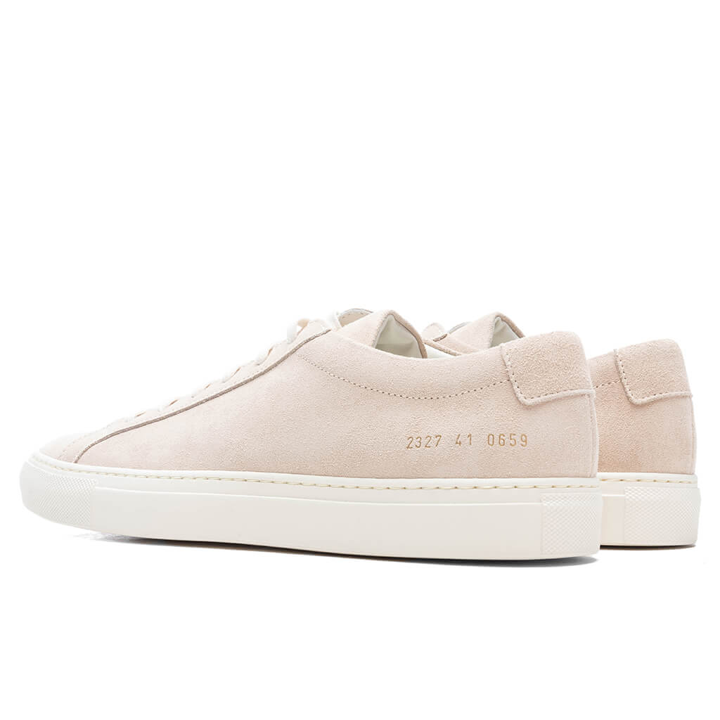 Achilles Low in Suede - Nude