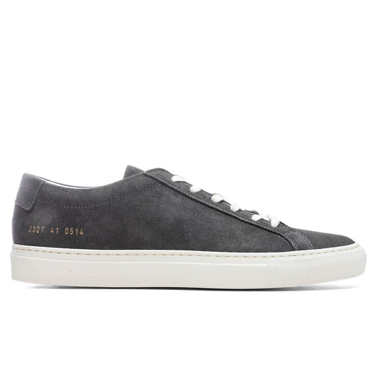 Achilles Low in Suede - Washed Black