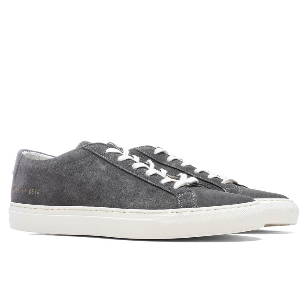 Achilles Low in Suede - Washed Black