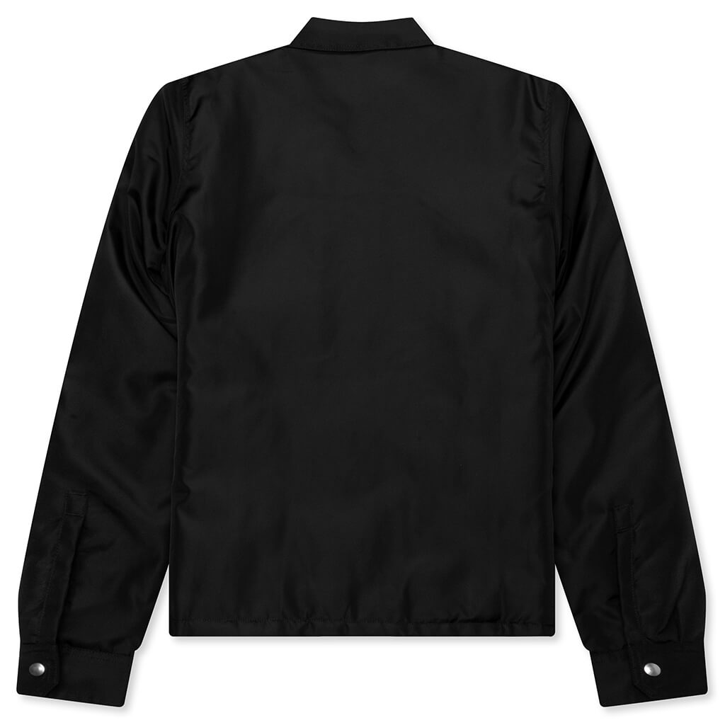 Concealed Zipfront Padded Jacket - Black