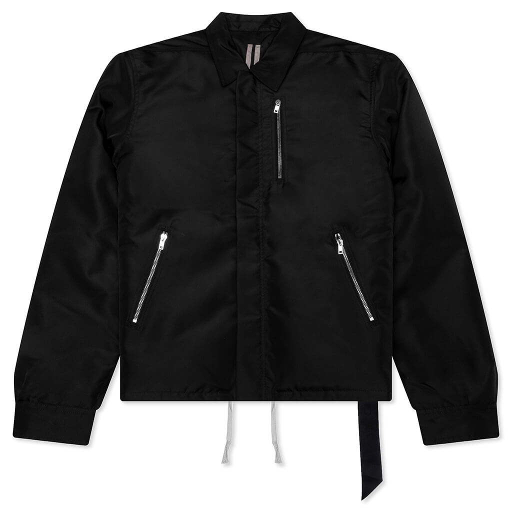 Concealed Zipfront Padded Jacket - Black