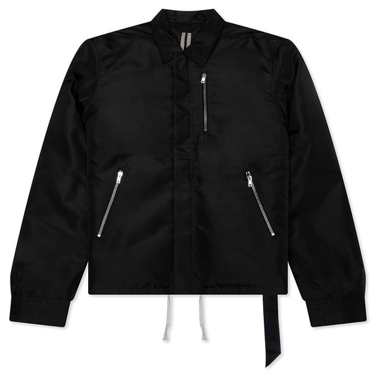 Concealed Zipfront Padded Jacket - Black