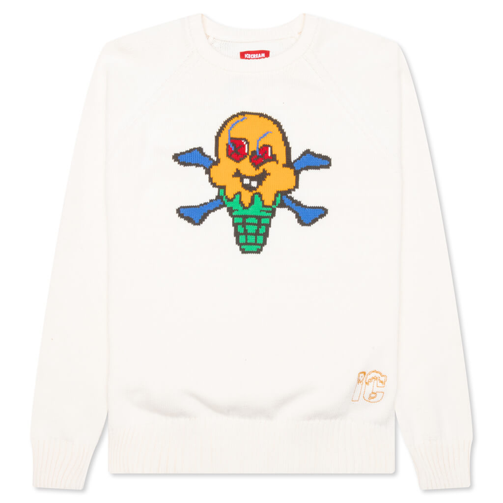 Cones N Bones Sweater - Whisper White