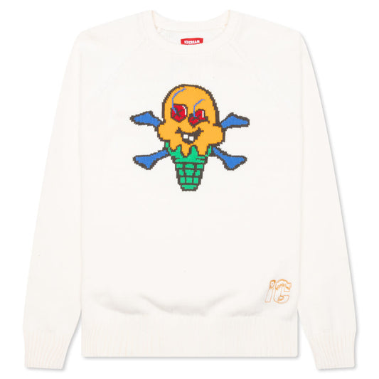 Cones N Bones Sweater - Whisper White