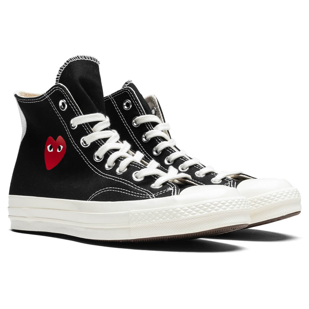 Converse x Comme Des Garcons PLAY All Star Chuck '70 Hi Small Red Heart - Black