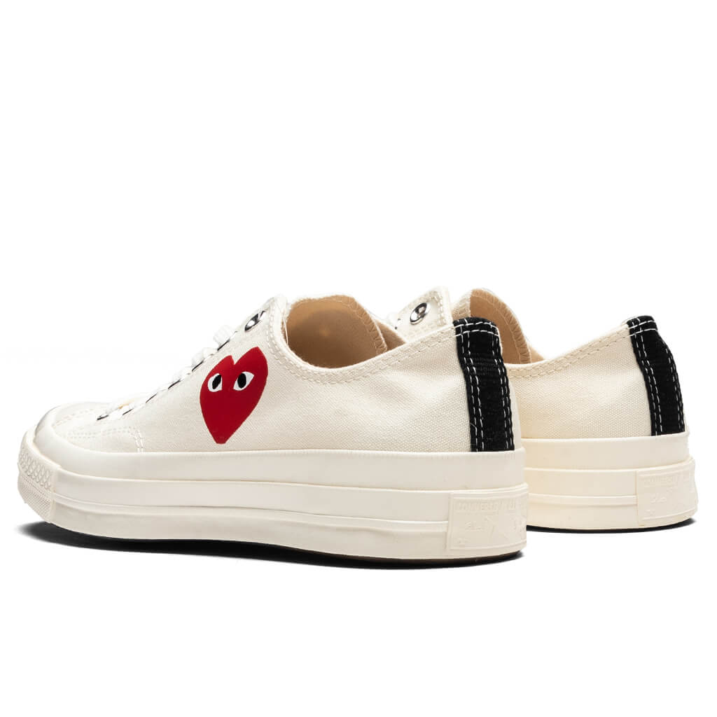Converse x Comme Des Garcons PLAY All Star Chuck '70 Ox Small Red Heart - White