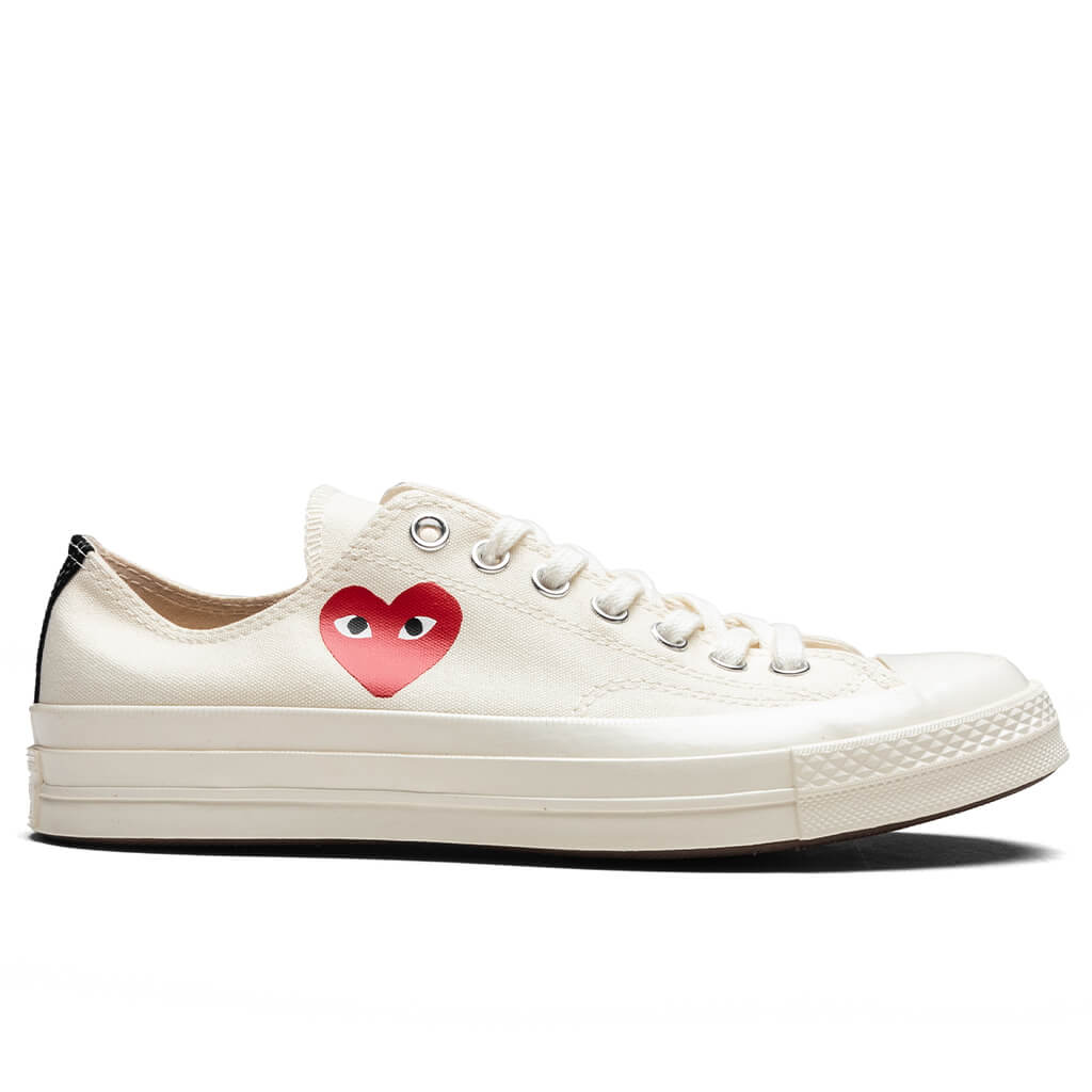 Converse x Comme Des Garcons PLAY All Star Chuck '70 Ox Small Red Heart - White