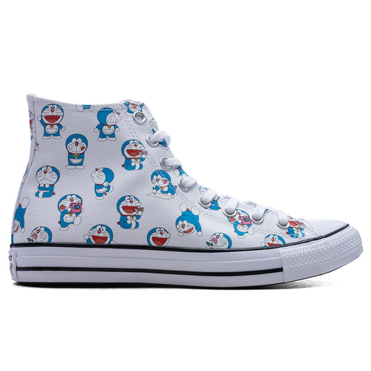 Converse x Doraemon Chuck Taylor All Star Hi - Vintage White/Hawaiian Gold/Flamingo