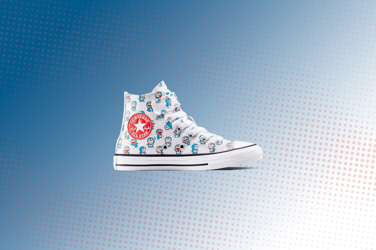 Converse x Doraemon Chuck Taylor All Star 1V Hi - Vintage White/Hawaiian Gold/Flamingo