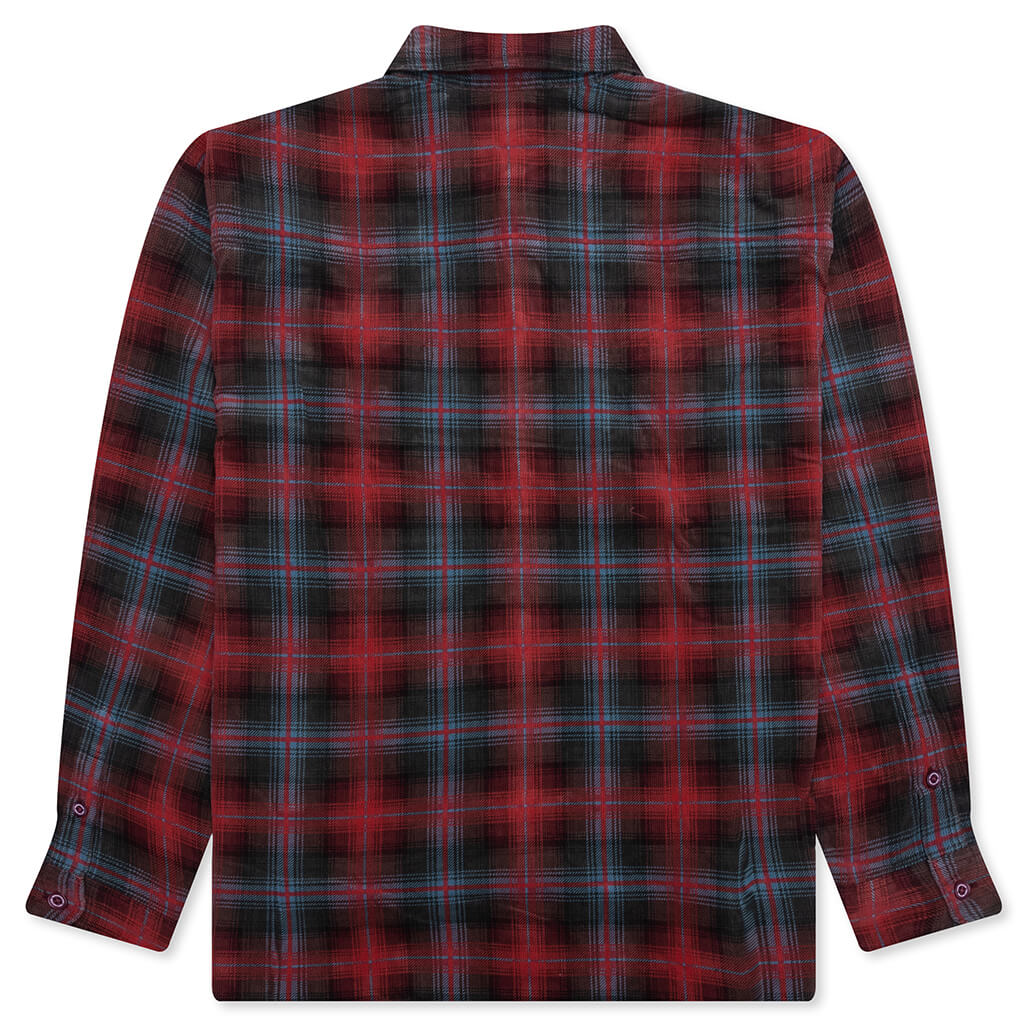 Corduroy Check Shirt L/S - Red