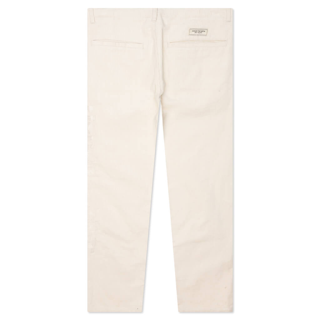 Corduroy Trouser Pant - Bone