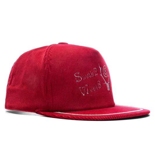 Corduroy Trucker Cap - Red