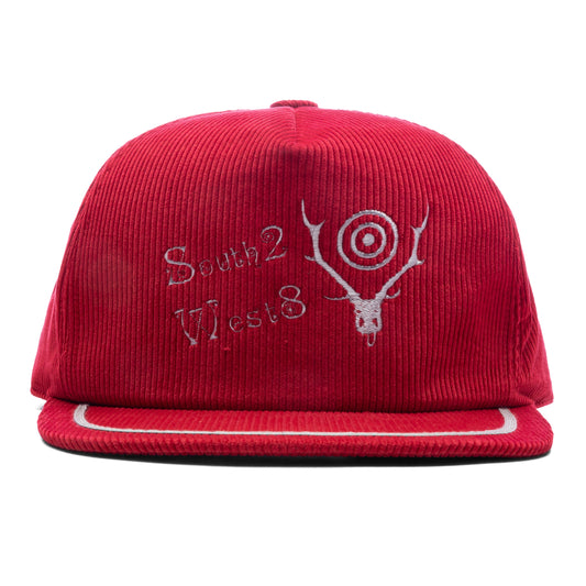 Corduroy Trucker Cap - Red